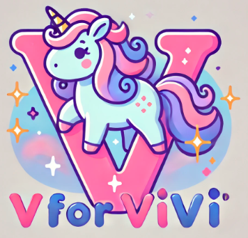 V for Vivi Logo Unicorn